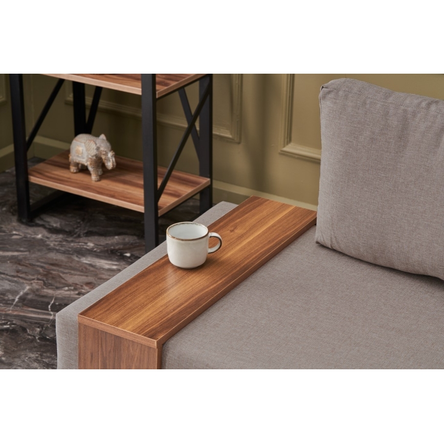 Hörnfåtölj TULA, beige, höger