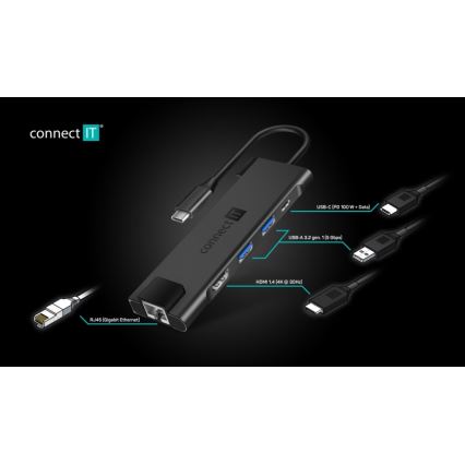 CONNECT IT CHU-8020-AN - USB-C hub 05.01.2001