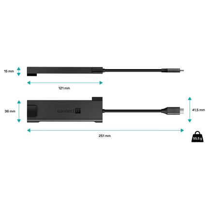 CONNECT IT CHU-8020-AN - USB-C hub 05.01.2001
