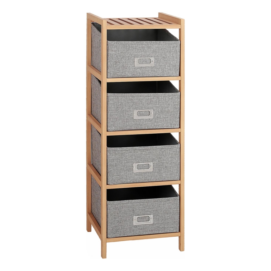 Hylla med lådor REG 83x28 cm beige