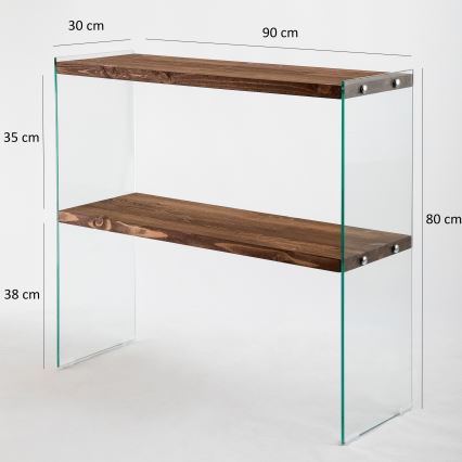 Hylldel VENEDIK 80x90 cm tall/genomskinlig