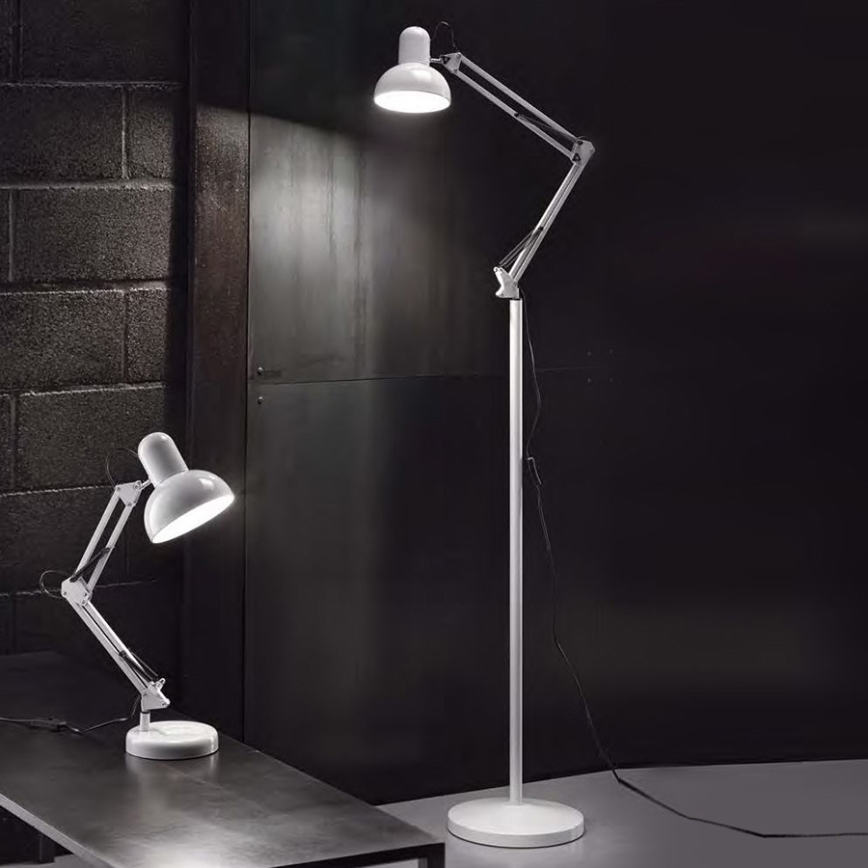 Ideal Lux - Bordslampa 1xE27/40W/230V vit