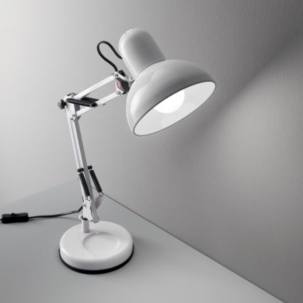 Ideal Lux - Bordslampa 1xE27/40W/230V vit
