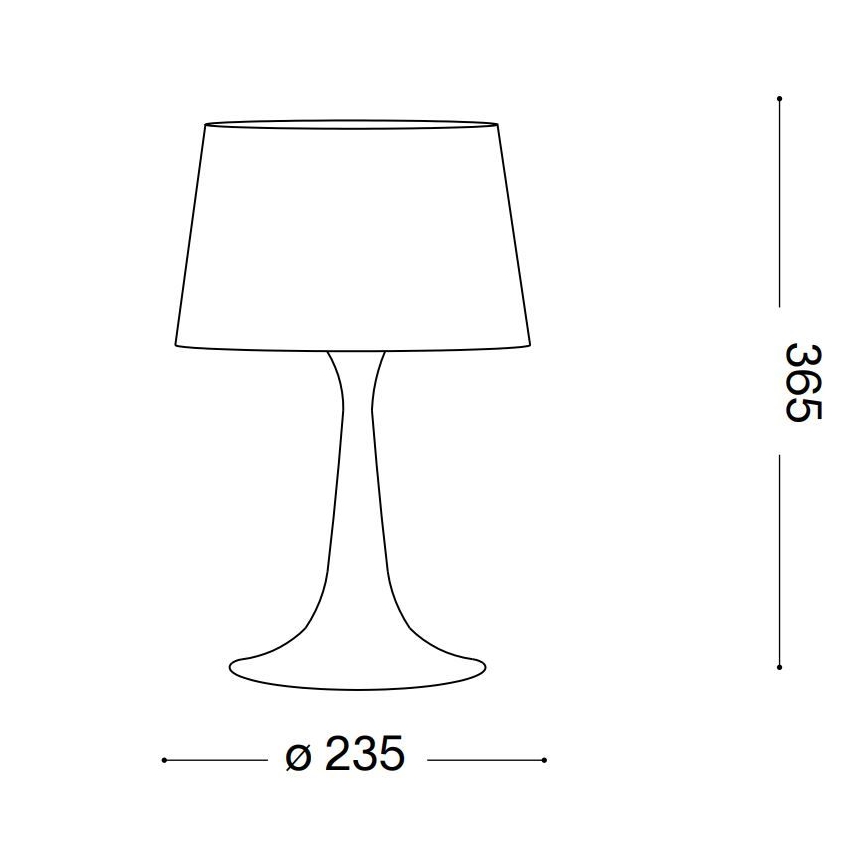 Ideal Lux - Bordslampa 1xE27/60W/230V