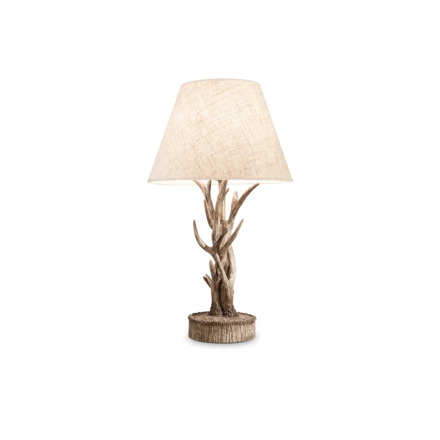 Ideal Lux - Bordslampa CHALET 1xE27/60W/230V Horn