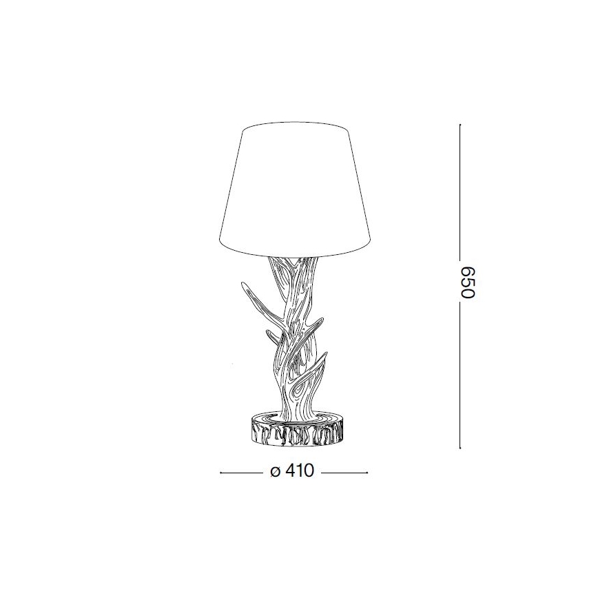 Ideal Lux - Bordslampa CHALET 1xE27/60W/230V Horn