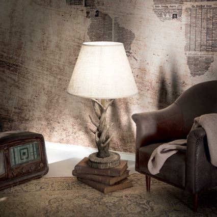 Ideal Lux - Bordslampa CHALET 1xE27/60W/230V horns