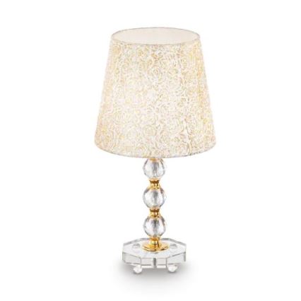 Ideal Lux - Bordslampa i kristall QUEEN 1xE27/60W/230V guld