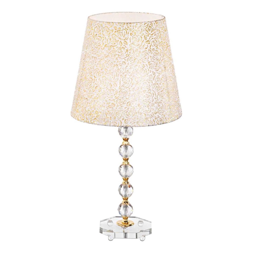 Ideal Lux - Bordslampa i kristall QUEEN 1xE27/60W/230V guld