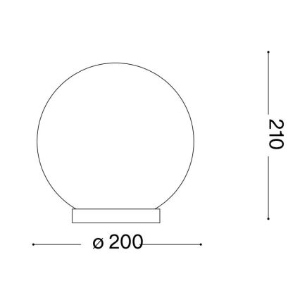 Ideal Lux - Bordslampa MAPA 1xE27/60W/230V vit