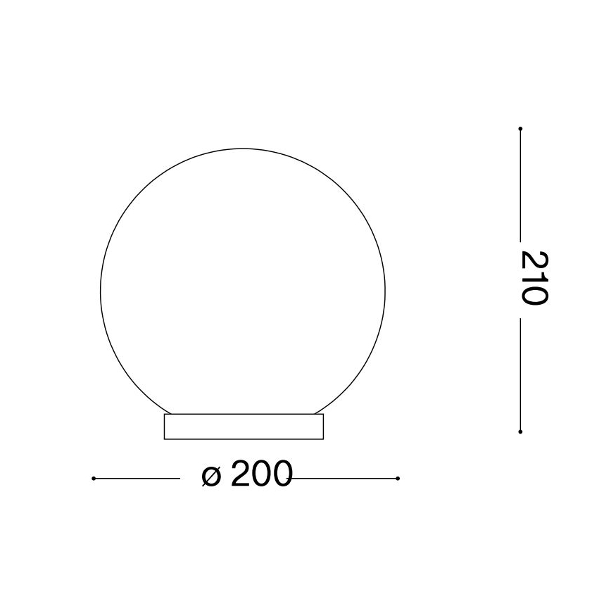 Ideal Lux - Bordslampa MAPA 1xE27/60W/230V vit