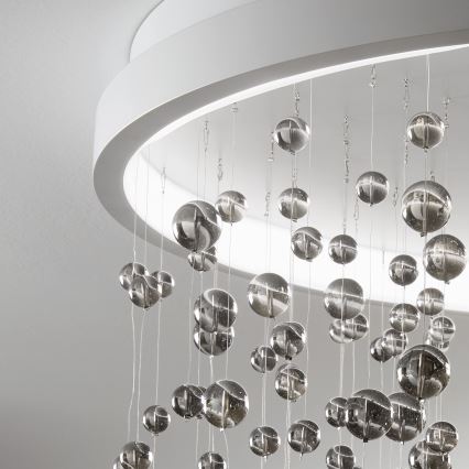 Ideal Lux - Dimbar LED ytmonterad ljuskrona ARMONY LED/48W/230V CRI 90 diameter 50 cm vit