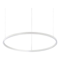 Ideal Lux - Dimmbar LED-pendellampa med vajer ORACLE SLIM LED/40W/230V 3000K CRI 90 Ø 70 cm vit