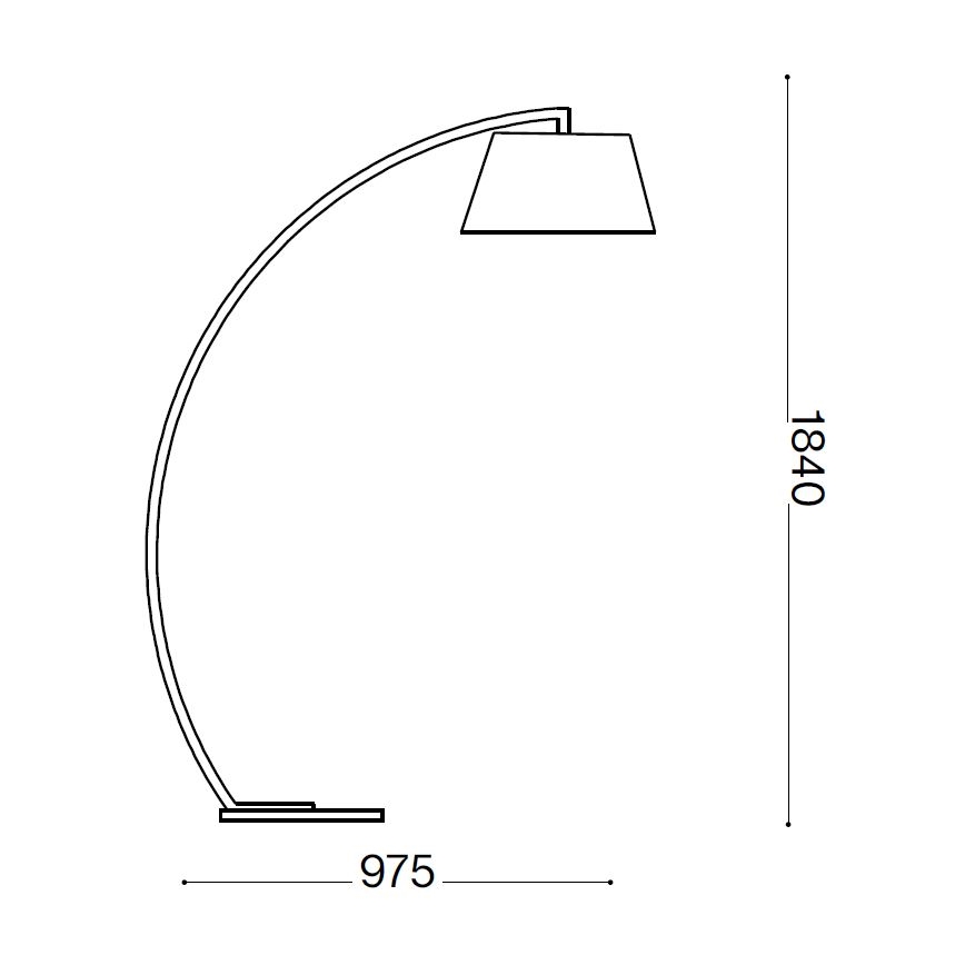 Ideal Lux - Golvlampa 1xE27/60W/230V