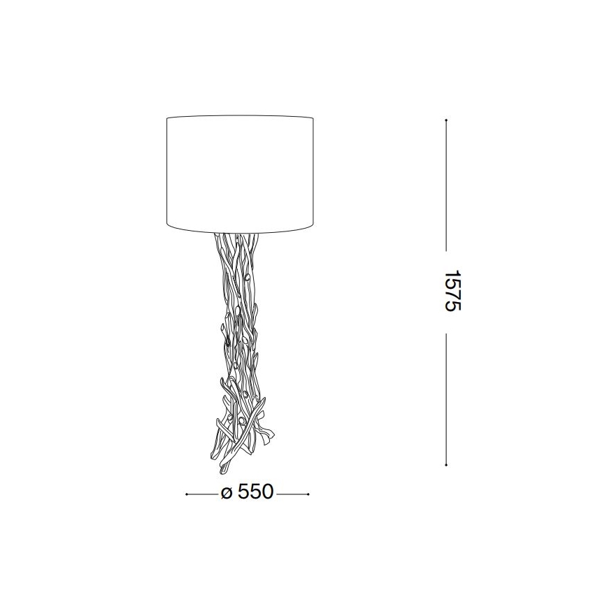 Ideal Lux - Golvlampa DRIFTWOOD 1xE27/60W/230V guava
