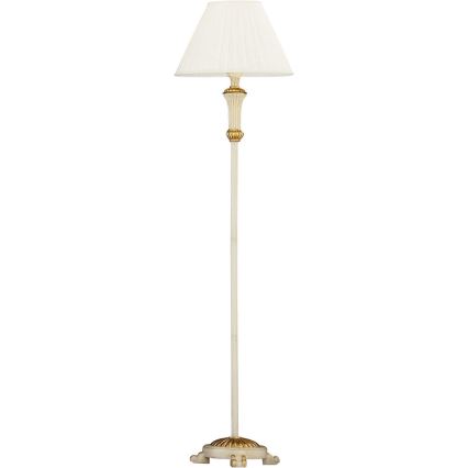 Ideal Lux - Golvlampa FIRENZE 1xE14/40W/230V vit/guld