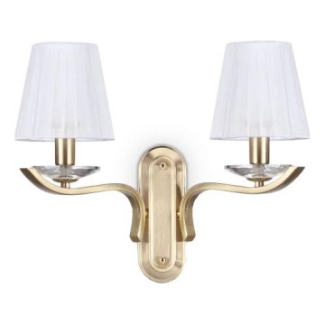 Ideal Lux - Kristall vägg lampa PEGASO 2xE14/28W/230V guld