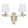 Ideal Lux - Kristall vägg lampa PEGASO 2xE14/28W/230V guld