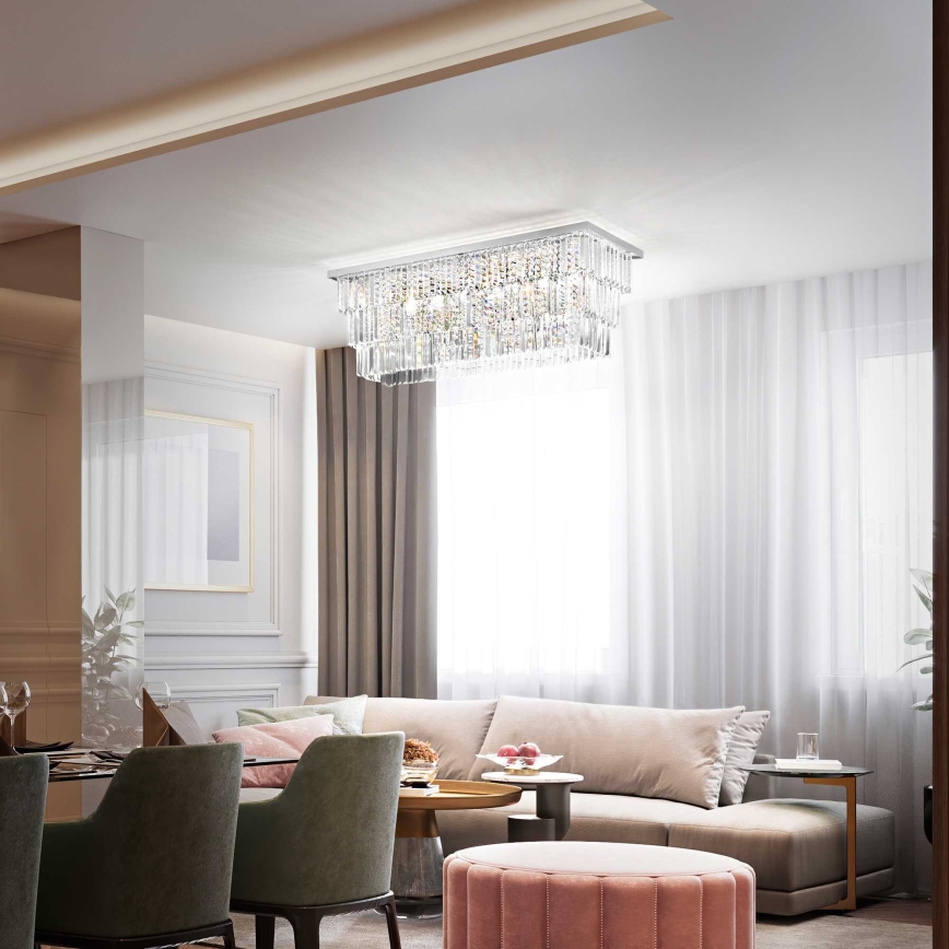 Ideal Lux – Kristallampa tak MARTINEZ 8×E14/40W/230V