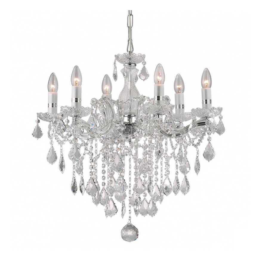 Ideal Lux - Kristallkrona  6xE14/40W/230V