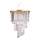 Ideal Lux - Kristallkrona med textilsladd CARLTON 12xE14/40W/230V diameter 50 cm guld