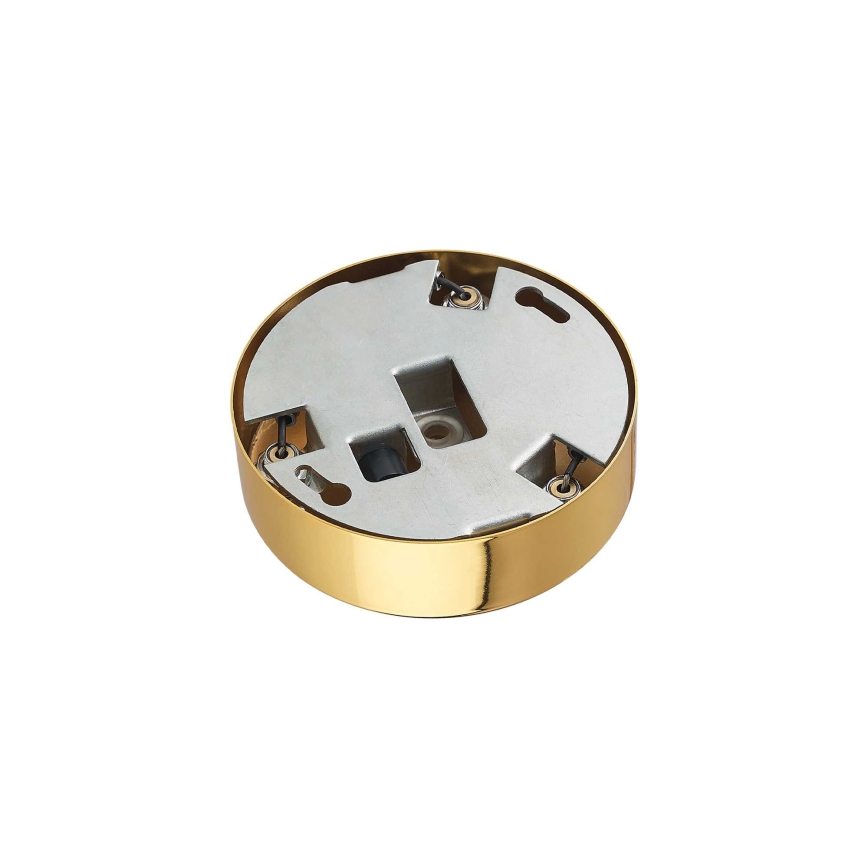 Ideal Lux - Kristallkrona med textilsladd CARLTON 12xE14/40W/230V diameter 50 cm guld