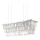 Ideal Lux - Kristallkrona med textilsladd MARTINEZ 8xE14/40W/230V skinande krom