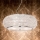 Ideal Lux - Kristallkrona med textilsladd PASHA 6xE14/40W/230V diameter 40 cm skinande krom