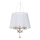 Ideal Lux - Kristallkrona med textilsladd PEGASO 3xE14/28W/230V diameter 40 cm guld