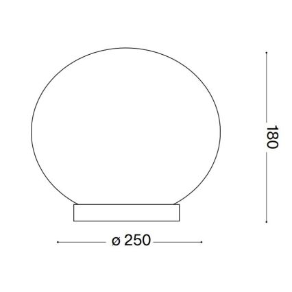Ideal Lux - LED bordslampa CANDY 1xG9/3W/230V diameter 25 cm vit