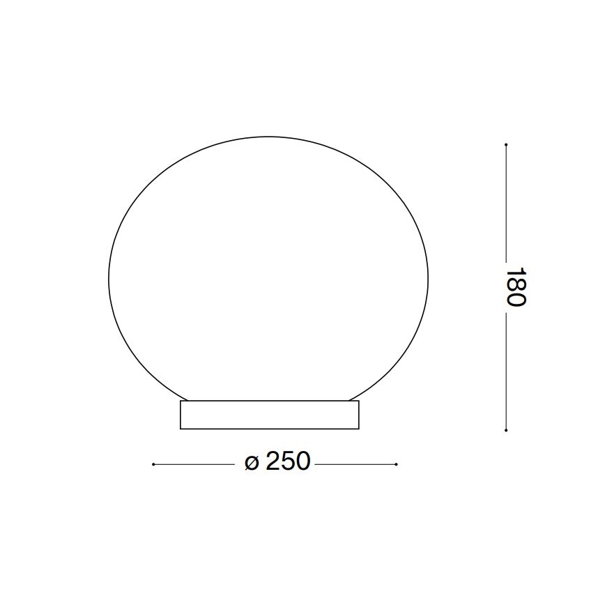 Ideal Lux - LED bordslampa CANDY 1xG9/3W/230V diameter 25 cm vit