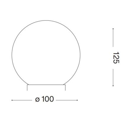 Ideal Lux - LED bordslampa CARTA 1xG9/3W/230V diameter 10 cm vit