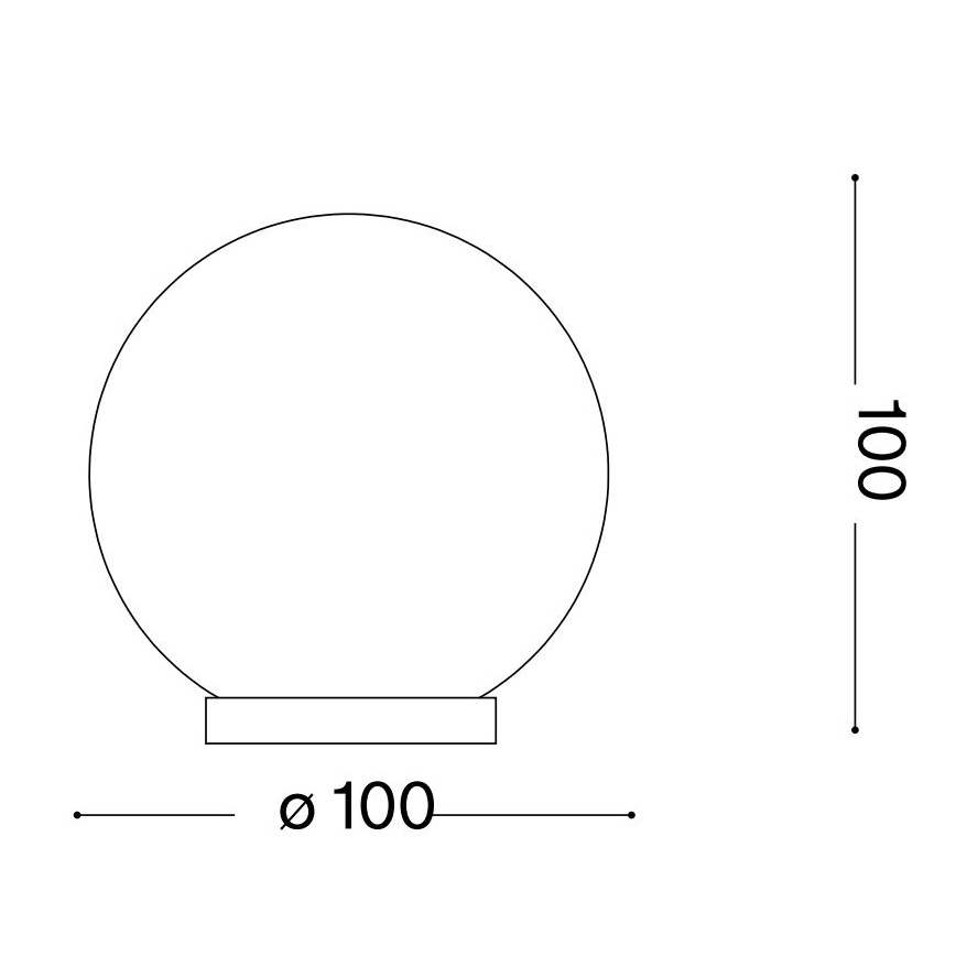 Ideal Lux - LED bordslampa MAPA 1xG9/3W/230V diameter 10 cm vit