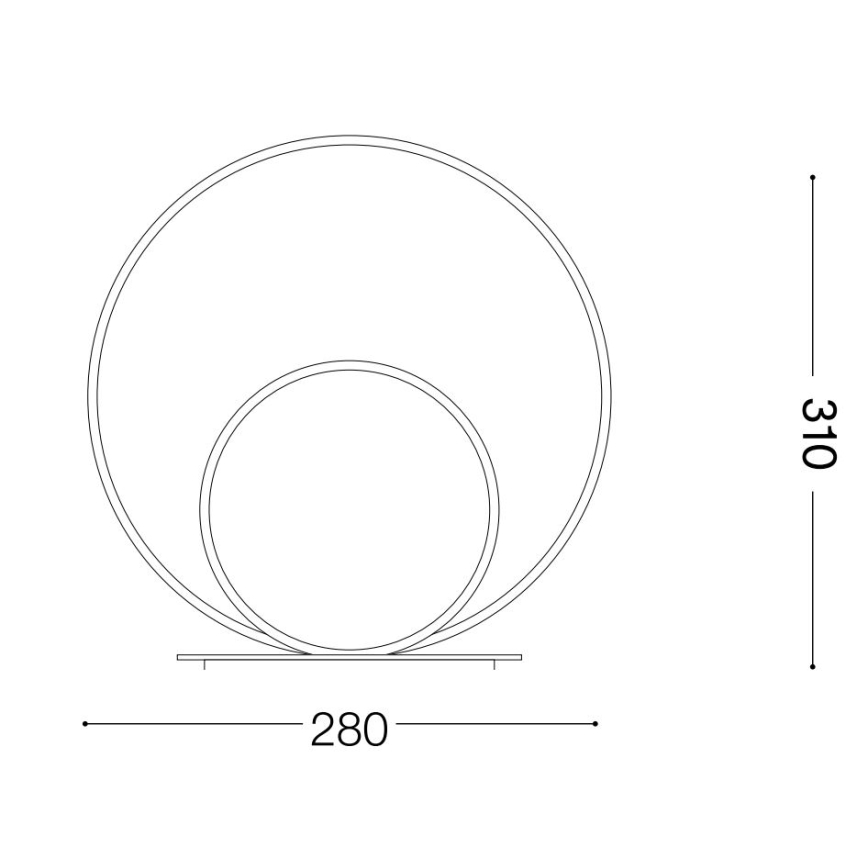 Ideal Lux - LED bordslampa OZ LED/22W/230V CRI 90 guld