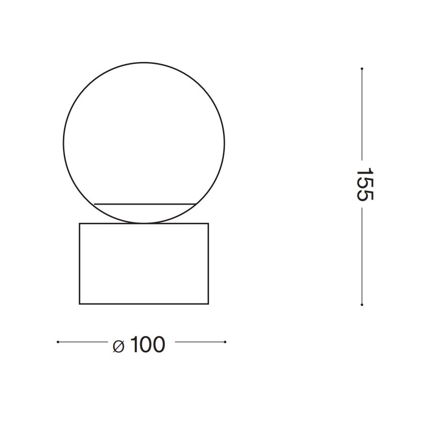 Ideal Lux - LED bordslampa PERLAGE 1xG9/3W/230V guld/vit