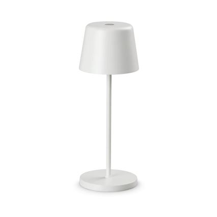 Ideal Lux - LED Dimbara Touch Utomhusbordslampa CUTE LED/2,5W/3,7V 3000 mAh USB 2200-2700K IP65 vit