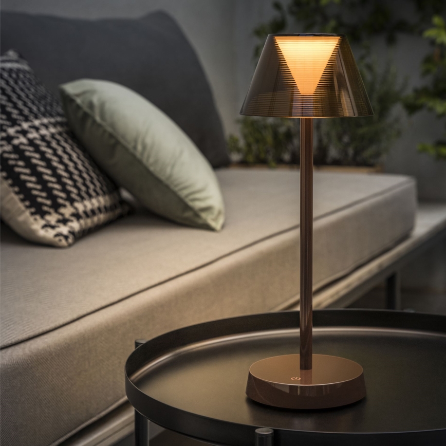 Ideal Lux - LED Dimbar touch-lampa LOLITA LED/2,8W/5V IP54 brun