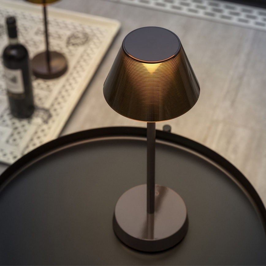 Ideal Lux - LED Dimbar touch-lampa LOLITA LED/2,8W/5V IP54 brun