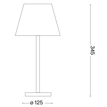 Ideal Lux - LED Dimbar touch-lampa LOLITA LED/2,8W/5V IP54 svart
