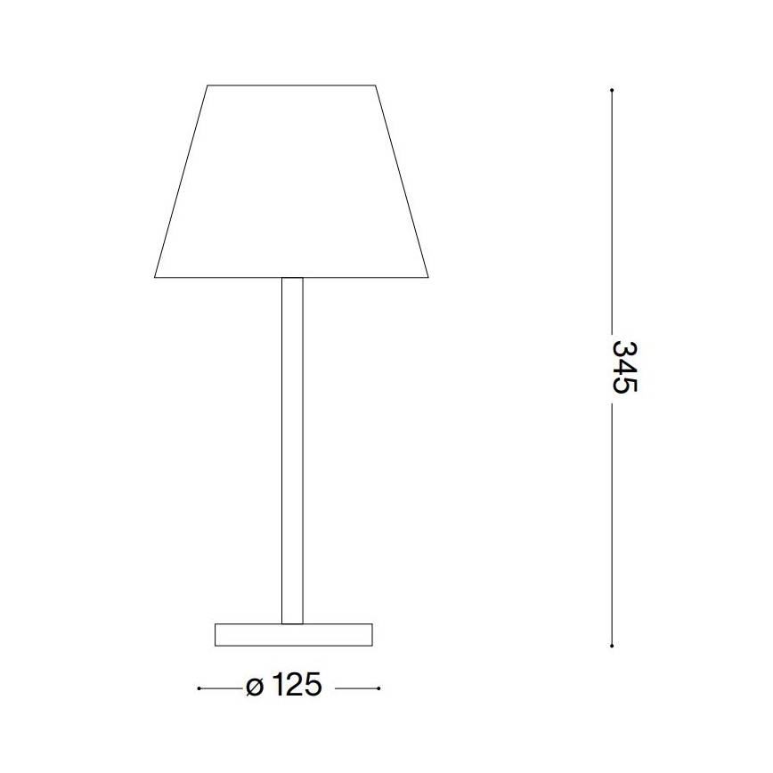 Ideal Lux - LED Dimbar touch-lampa LOLITA LED/2,8W/5V IP54 svart