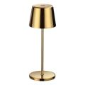 Ideal Lux - LED dimbar touch-utomhusbordslampa CUTE LED/2,5W/3,7V 3000 mAh USB 2200-2700K IP65 guld