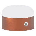 Ideal Lux - LED Dimbar Touchbordslampa MIGNON LED/5W/5V 1500 mAh Ø 10 cm CRI 90 Koppar