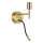 Ideal Lux - LED Flexibel lampa med monteringsfäste KIT 1xE27/42W + LED/3W/230V CRI 90 USB guld