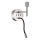 Ideal Lux - LED Flexibel lampa med monteringsfäste KIT UP 1xE27/42W + LED/3W/230V CRI 90 USB skinande krom