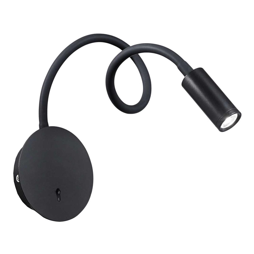 Ideal Lux - LED Flexibel liten lampa FOCUS LED/3,5W/230V CRI 90 svart