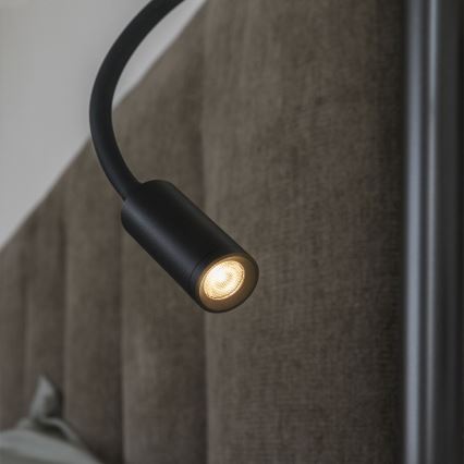 Ideal Lux - LED Flexibel liten lampa FOCUS LED/3,5W/230V CRI 90 svart