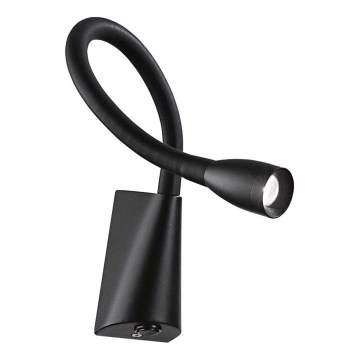 Ideal Lux - LED Flexibel små lampor GOOSE LED/3W/230V CRI 90 svart