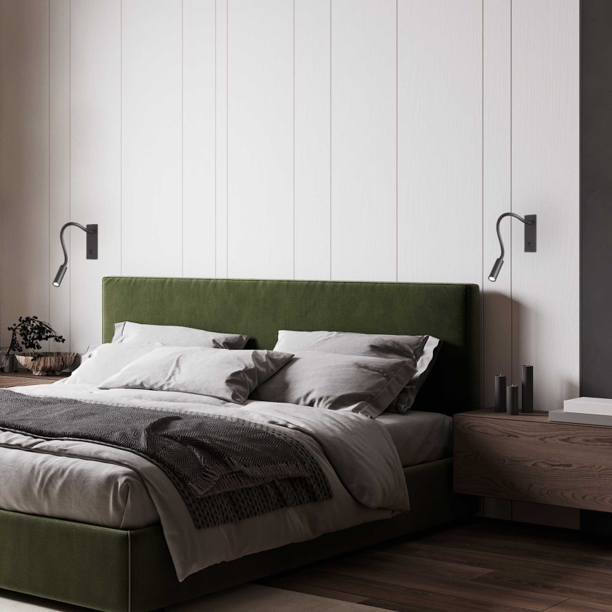 Ideal Lux - LED Flexibel små lampor IO LED/3W/230V CRI 90 svart