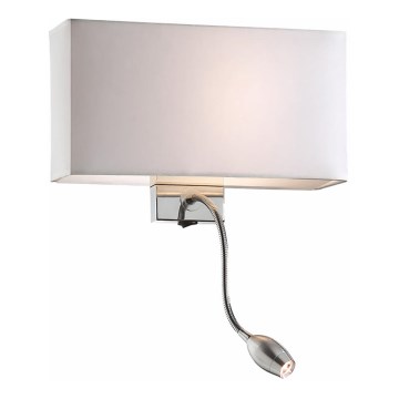 Ideal Lux - LED Flexibel vägglampa HOTEL 1xE27/60W + LED/1,5W/230V