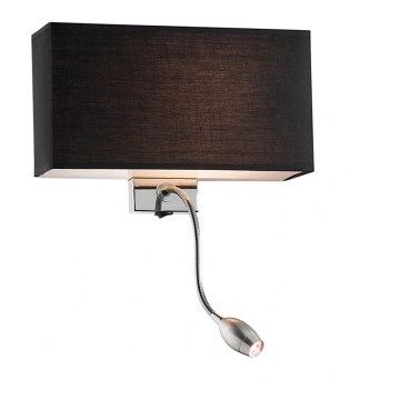 Ideal Lux - LED Flexibel vägglampa HOTEL 1xE27/60W + LED/1,5W/230V